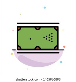 Billiards, Cue, Game, Pocket, Pool Abstract Flat Color Icon Template. Vector Icon Template background