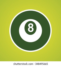 Billiards Eight Ball Icon
