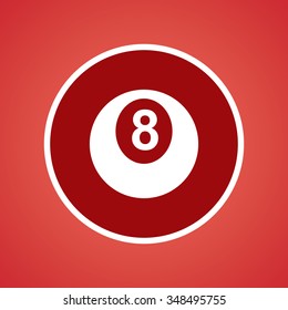 Billiards Eight Ball Icon