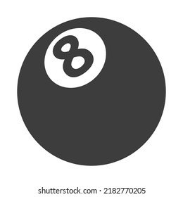 Billiards emoji icon isolated vector illustration on white background