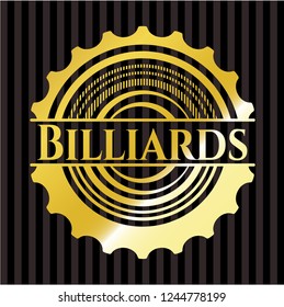 Billiards golden emblem
