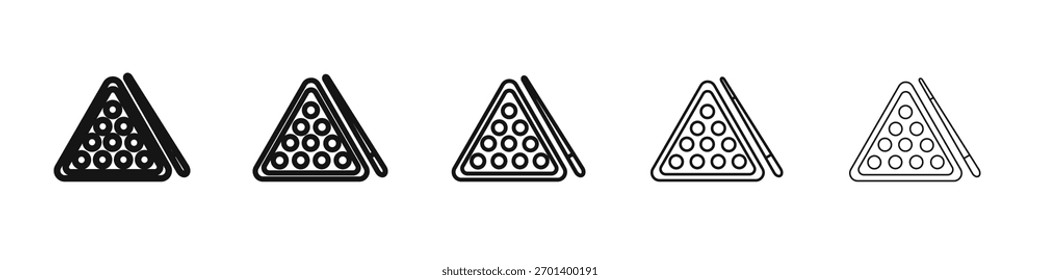 billiards icon design, logo, app, UI. Vector illustration, EPS