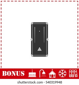 Billiards icon flat. Simple vector symbol and bonus icon