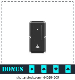 Billiards icon flat. Simple vector symbol and bonus icon