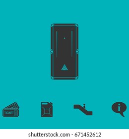 Billiards icon flat. Simple vector symbol and bonus icon