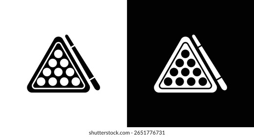 billiards icon of a flat style vector