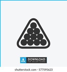 billiards icon illustration isolated vector sign symbol