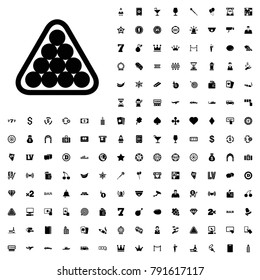 Billiards icon illustration isolated vector sign symbol. editable casino icons vector set.