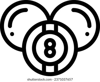Icono de Billiards en fondo transparente