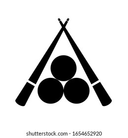 billiards icon on white background