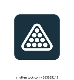 billiards icon, on white background
