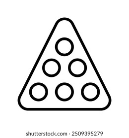 billiards icon. Outline style design isolated on white background