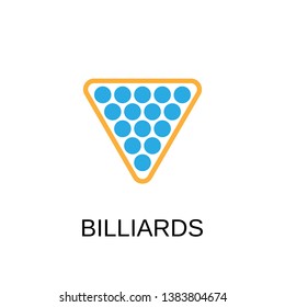 Billiards icon. Billiards symbol design. Stock - Vector illustration can be used for web