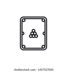 Billiards Icon Vector Illustration Eps