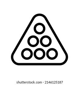 Billards-Symboldesign-Illustration für Vektorsymbol
