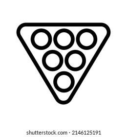 Billiards Icon Vector Symbol Design Illustration