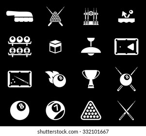 Billiards icons