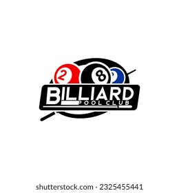 Billiards Logo Icon Design, Sports Team Template Vector illustration