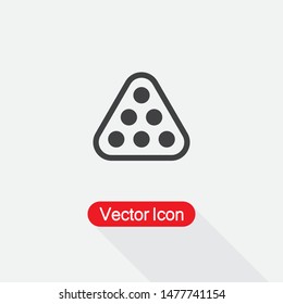 Billiards Logo Template Icon Vector Illudtration Eps10