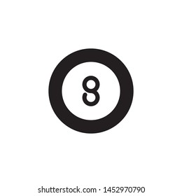 Billiards logo template vector icon design