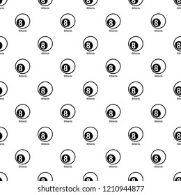 Billiards pattern vector seamless repeating for any web design