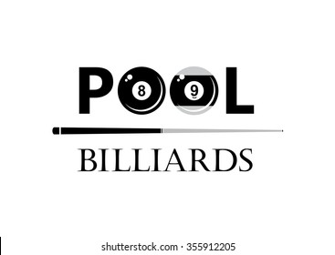 Billiards. Pool game. Vector illustration.