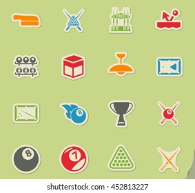 Billiards simply symbol for web icons and user interface