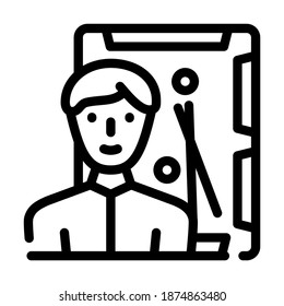 billiards snooker game line icon vector. billiards snooker game sign. isolated contour symbol black illustration