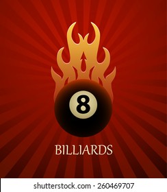 Billiards symbol vector sign