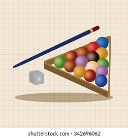 Billiards theme elements