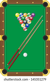 billiards vector illustration isolated on white background