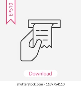 Billing  Check Cash Modern Simple UI Vector Icon