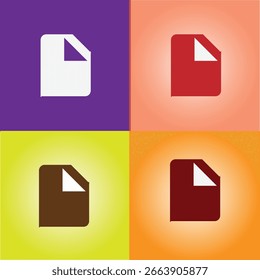 Diseño de íconos de Facturación en varios colores y fondos para su negocio.