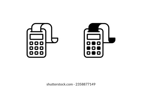 Diseño de iconos de facturación con ilustración de fondo blanco