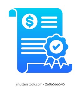 Billing Icon Element for Design