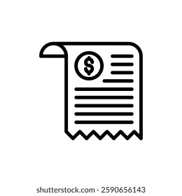 Billing icon logo sign set vector outline
