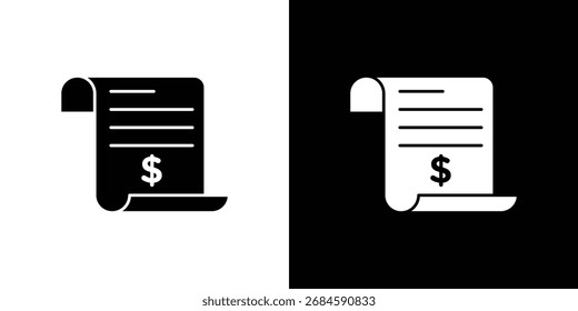Billing icon symbol for templates, web design and infographics
