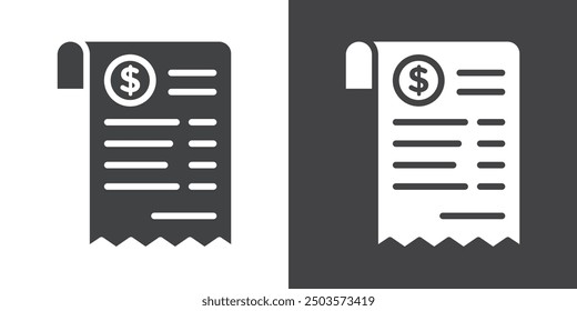 Billing icon Thin line illustration set