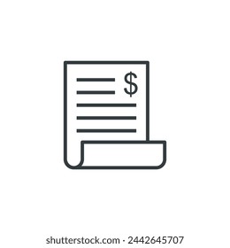 BIlling icon, BIlling vector illustration