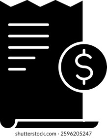 Billing icon vector illustration glyph
