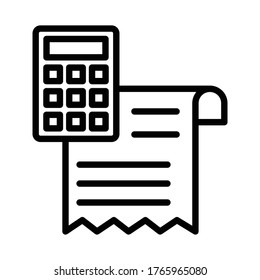 
Billing Line Style vector icon which can easily modify or edit
