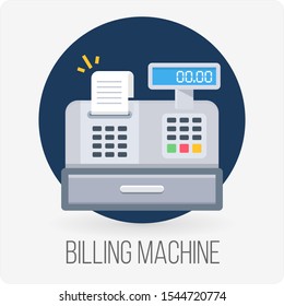 Billing Machine icon concept