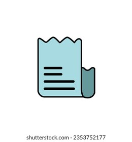 billing paper icon vector the best for icon mascot 