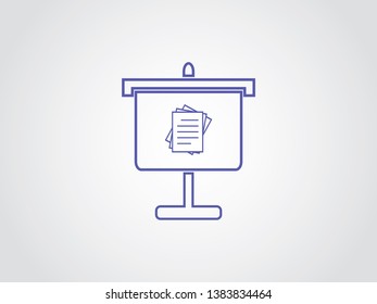 Billing Paper Invoice Payment Finance Tax Presentation Icon Outline