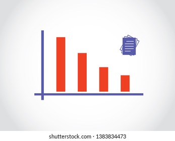 Billing Paper Invoice Payment Finance Tax Decrease Graph Bar