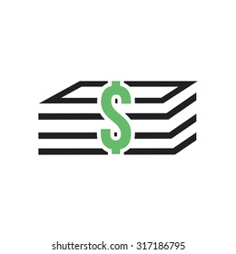 Billing, payments, invoices icon vector image.Can also be used for admin dashboard. Suitable for mobile apps, web apps and print media.