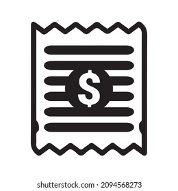 Billing vector icon, invoice symbol. Modern, simple flat vector illustration for web site or mobile app
