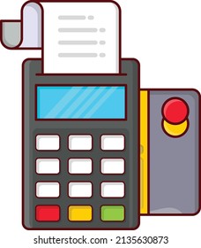 ilustración del vector de facturación en un fondo transparente. Símbolos de calidad superior. Iconos planos de línea vectorial para el diseño de conceptos y gráficos. 