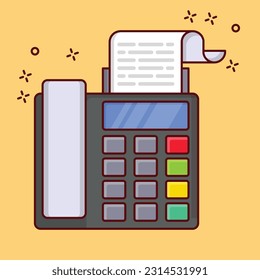 billing  Vector illustration on a transparent background. Premium quality symmbols. Vector line flat icons for concept and graphic design.