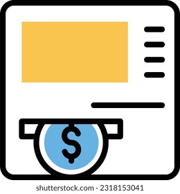 Fakturierung, Vektorgrafik auf transparentem Hintergrund. Hochwertige Symbole. Zeilenfarbige Vektorsymbole für Konzept und Grafikdesign.
